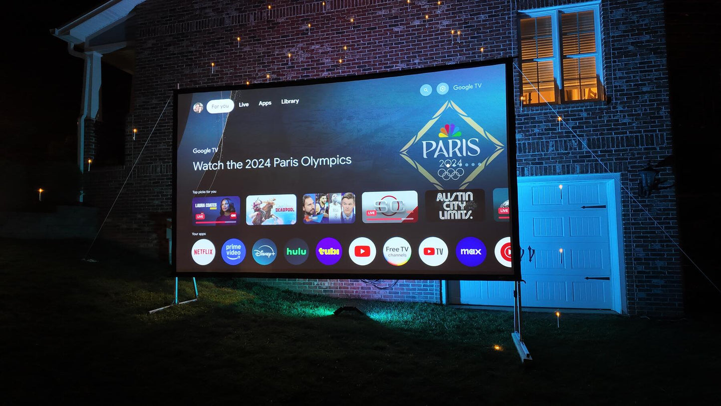 Elite Screens Yard Master Plus Outdoor Freestanding Projection Screen