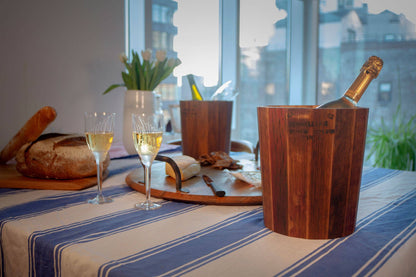 French Oak Ice Bucket, Wine Barrel Wood