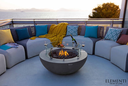 Elementi Lunar Bowl Fire Table - main view