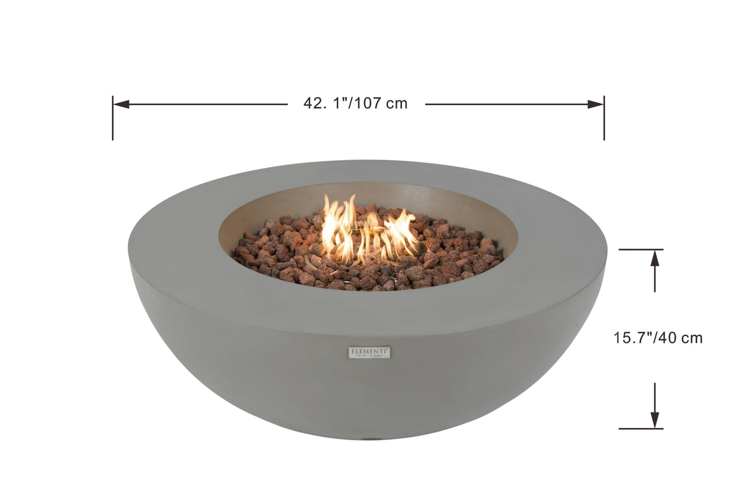 Elementi Lunar Bowl - dimensions