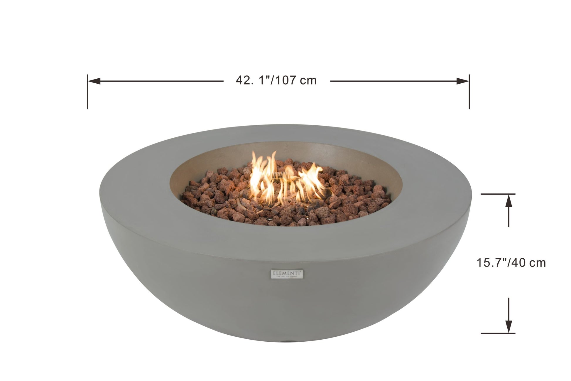 Elementi Lunar Bowl - dimensions