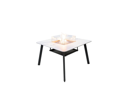 Elementi Plus Helsinki Dining Fire Table overhead view
