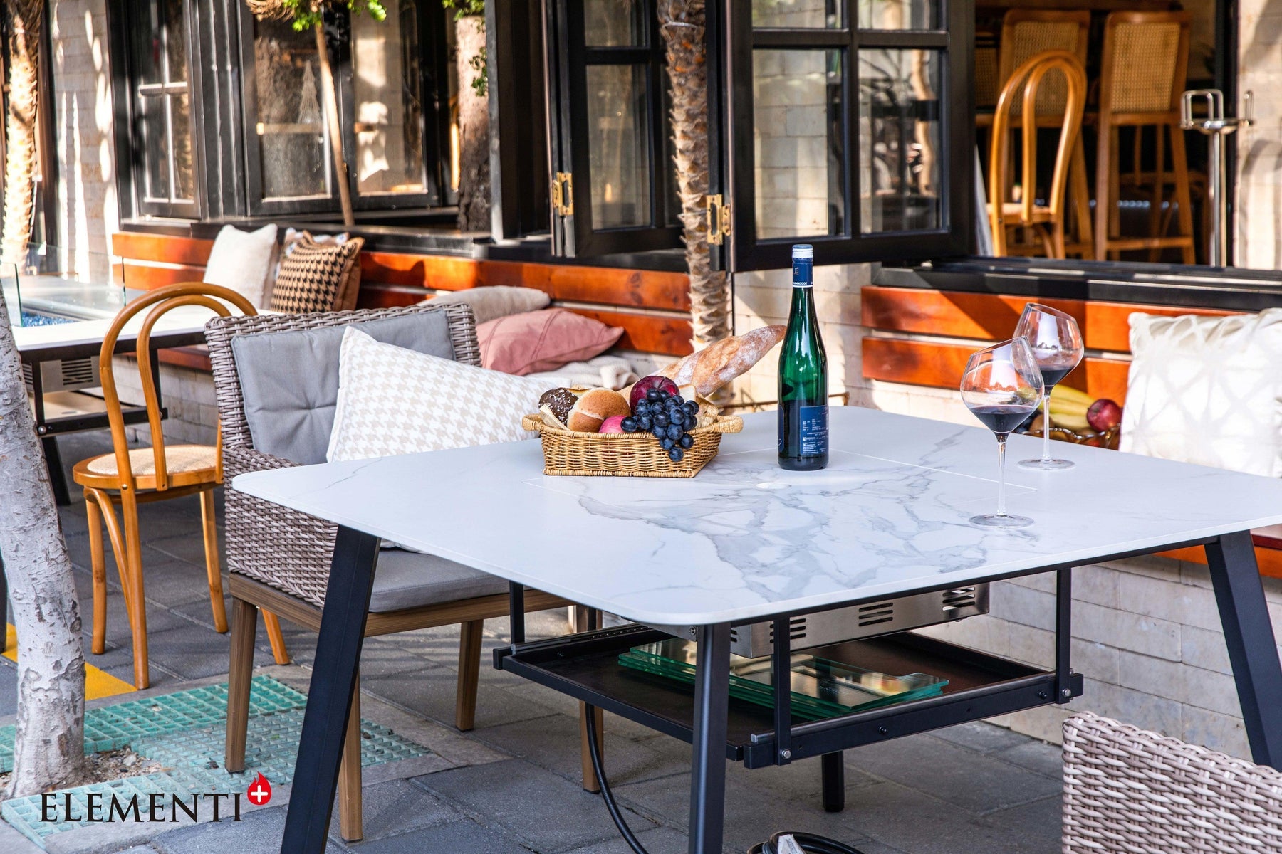 Elementi Plus Helsinki marble porcelain top detail