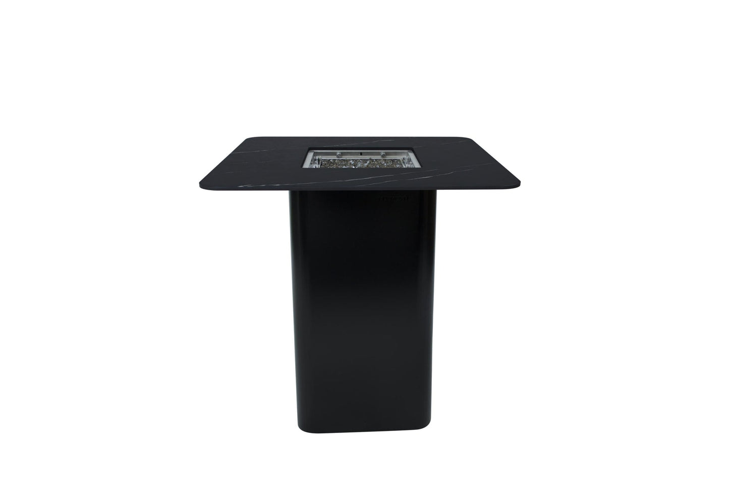Elementi Plus Koln Marble Porcelain Bar Fire Table