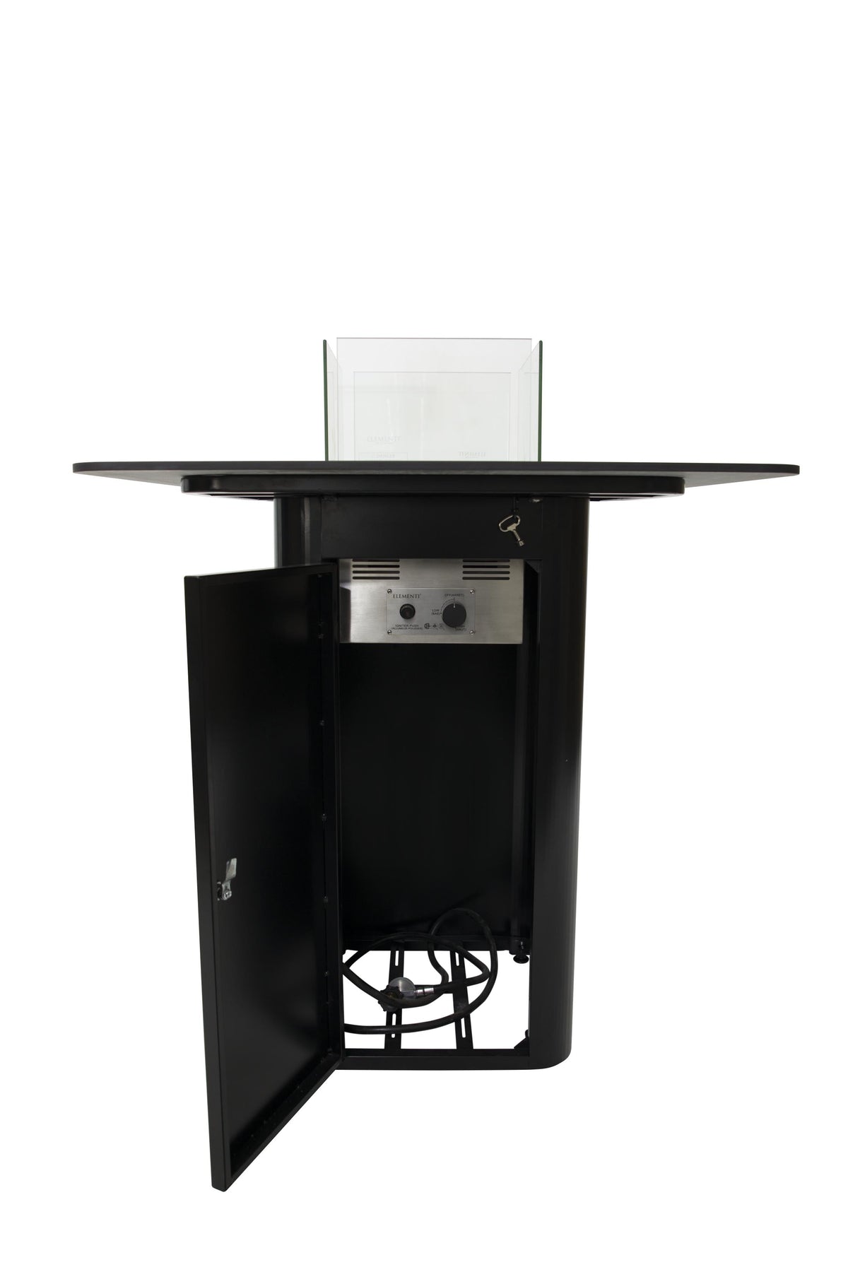 Elementi Plus Koln Marble Porcelain Bar Fire Table