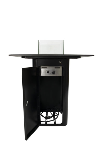Elementi Plus Koln Marble Porcelain Bar Fire Table