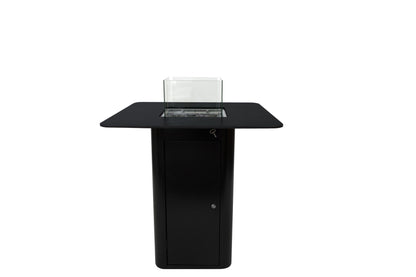 Elementi Plus Koln Marble Porcelain Bar Fire Table
