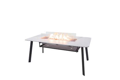 Elementi Plus Oslo Marble Porcelain Dining Fire Table