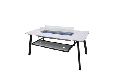 Elementi Plus Oslo Marble Porcelain Dining Fire Table