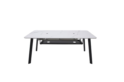 Elementi Plus Oslo Marble Porcelain Dining Fire Table