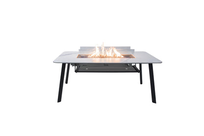 Elementi Plus Oslo Marble Porcelain Dining Fire Table