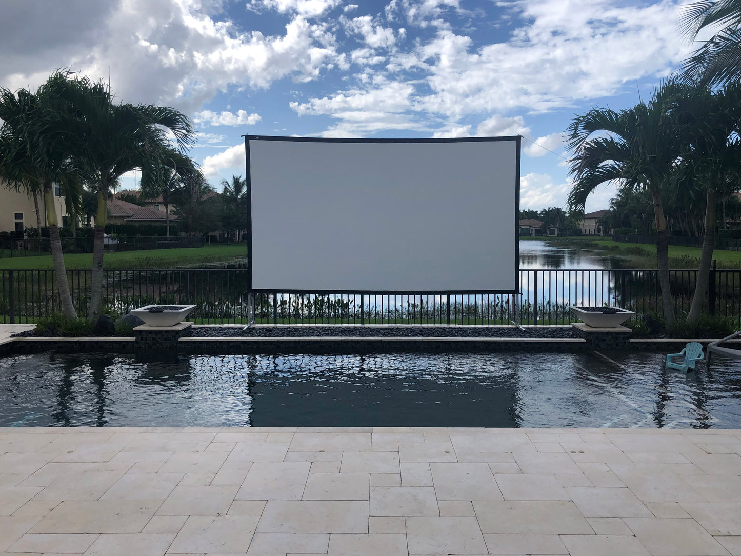 Elite Screens Yard Master Plus Outdoor Freestanding Projection Screen