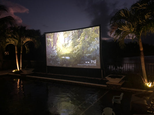 Elite Screens Yard Master Plus Outdoor Freestanding Projection Screen