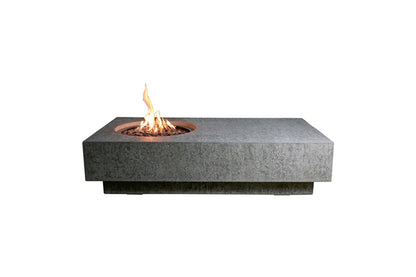 Elementi Metropolis Fire Table - Light Gray with fire