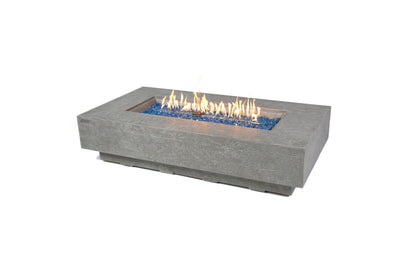 Elementi Riviera Fire Table - Light Gray with fire
